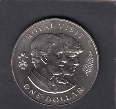 Beschrijving: 1 Dollar DIANA CHARLES ROYAL VISIT